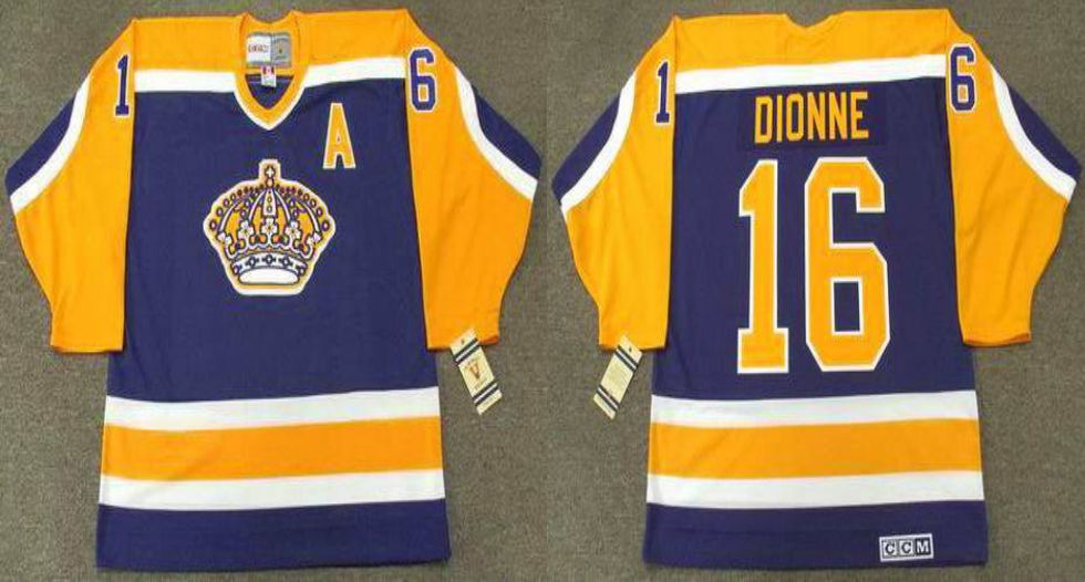 2019 Men Los Angeles Kings #16 Dionne Blue CCM NHL jerseys